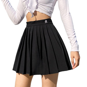 White Pleated Skirt - 349 Black / S / United States Find Epic Store