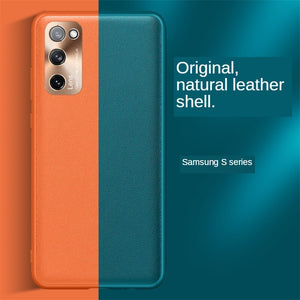 For Samsung Galaxy S21 S20 Ultra Plus S20 FE A52 A72 note 20 Ultra Case Luxury Vegan Leather Grain Matte Protective Back Cover - 380230 Find Epic Store