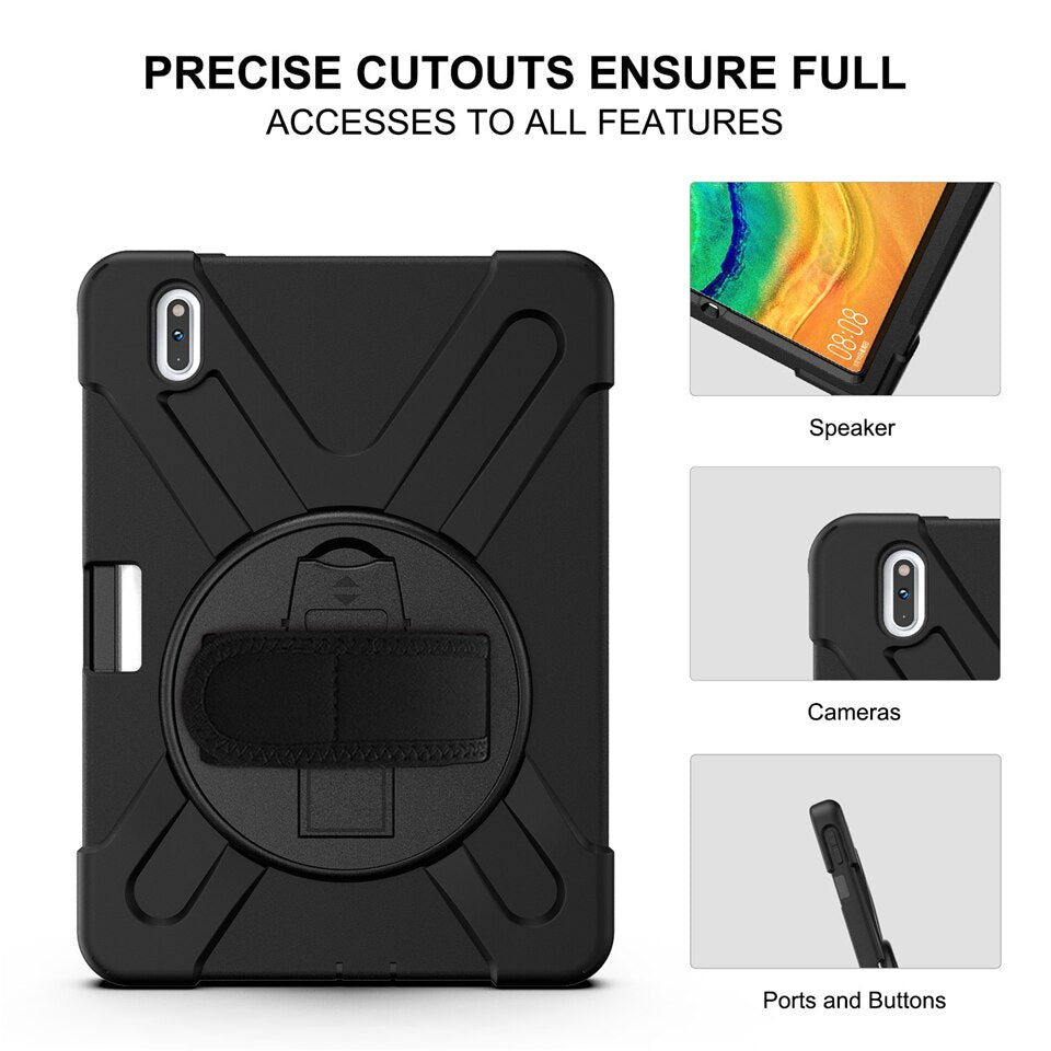 Pad Case For Huawei Matepad Pro 5G 10.8" Matepad 10.4" Matepad 10.8" M6 M5 pro Kickstand Silicone With Shoulder Strap Pad Case - 200001091 Find Epic Store