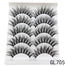 7 pairs of 25mm 3D mink lashes natural long eyelashes mink, fluffy false eyelashes eye makeup - 200001197 GL705 15mm / United States Find Epic Store