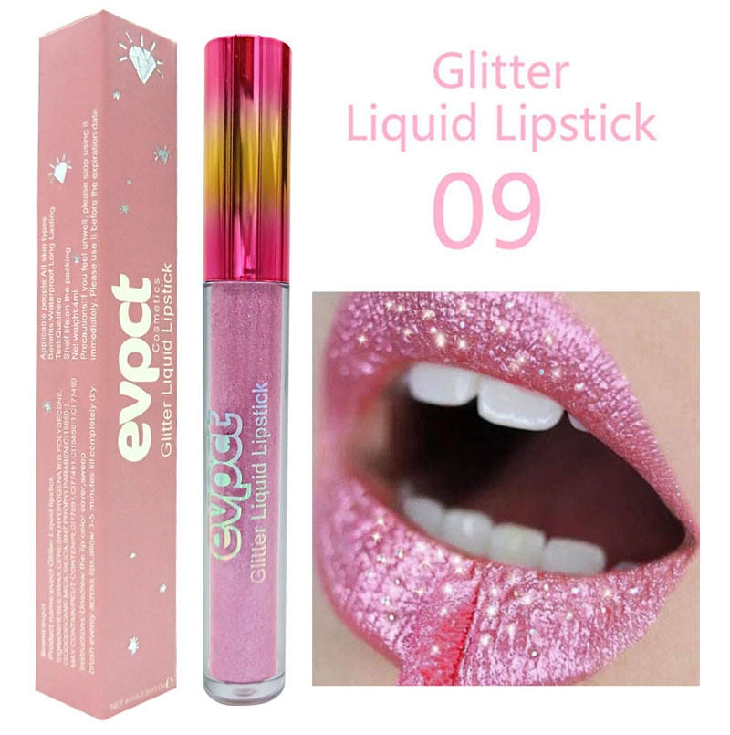 New Shiny Diamond Waterproof Liquid Lipstick - 200001142 09 / United States Find Epic Store