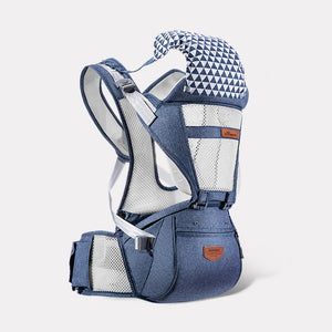Ergonomic Baby Carrier Baby Kangaroo Child Hip Seat Tool Baby Holder Sling Wrap Backpacks Baby Travel Activity Gear - 200002065 mesh blue / United States Find Epic Store