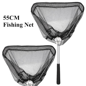 190cm 130cm 55cm Telescopic Landing Net Folding Fishing Pole Extending Fly Carp Course Sea Mesh Fishing Net For Fly Fishing - 13003 55CM Fishing Net / United States Find Epic Store