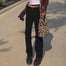 High Waist Casual Solid Brown Pants - 200000366 Find Epic Store