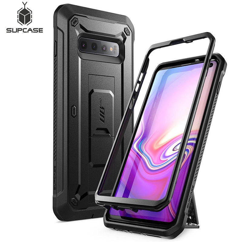 Samsung Galaxy S10 Case 6.1 inch - Pro Full-Body Rugged Holster Kickstand Case WITHOUT Built-in Screen Protector - 380230 Find Epic Store