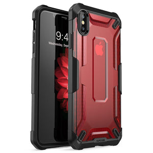 For iPhone Xs Max Case Cover 6.5 inch UB Series Premium Hybrid Protective Clear Case For iphone XS Max 2018 - 380230 PC + TPU / Red / United States Find Epic Store