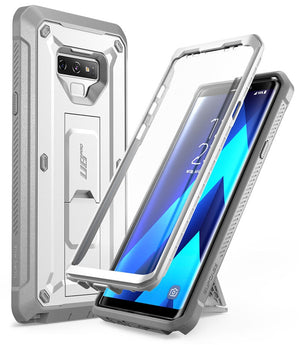 For Samsung Galaxy Note 9 Case UB Pro Full-Body Rugged Holster Cover with Built-in Screen Protector & Kickstand - 380230 PC + TPU / White / United States Find Epic Store