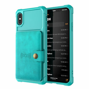 Luxury PU Leather Wallet for iPhone 7/7 Plus/8/8 Plus/X/XR/XS/XS Max/11/11 Pro/11 Pro Max/12/12 Pro/12 Mini/12 Pro Max - 380230 For iPhone X / Green / United States Find Epic Store