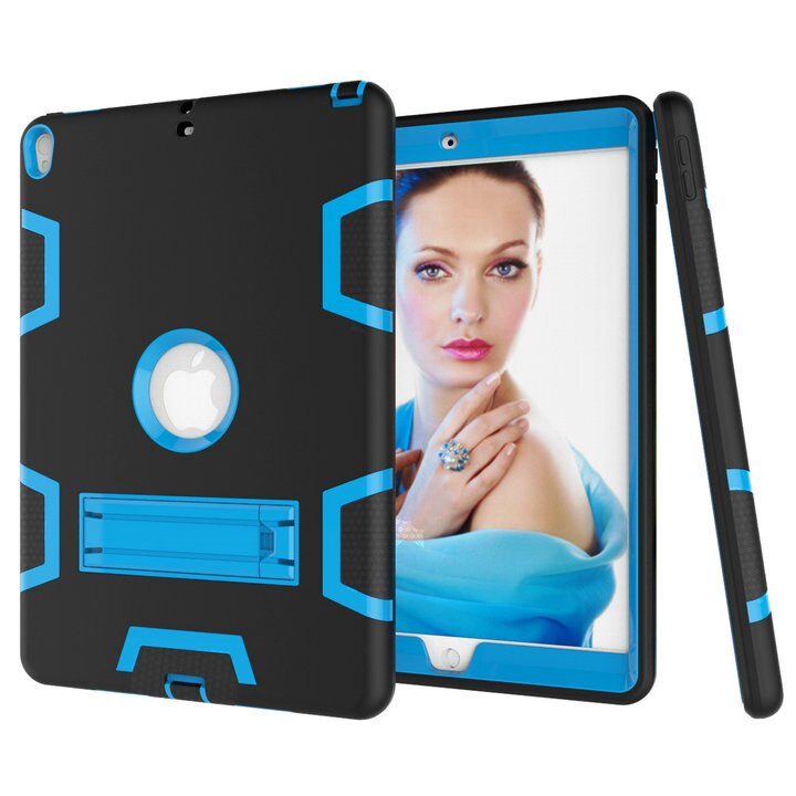 For iPad Pro 10.5" Case A1701/A1709,High Impact Resistant Hybrid 3 Layers Cover Heavy Duty Defender 360 Full Body Protect Cases - 200001091 Black Blue / United States Find Epic Store
