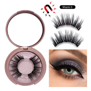 Magnetic Eyelashes with 5 Magnets False Eyelashes - 200001197 1 pairs-Miami-5 / United States Find Epic Store