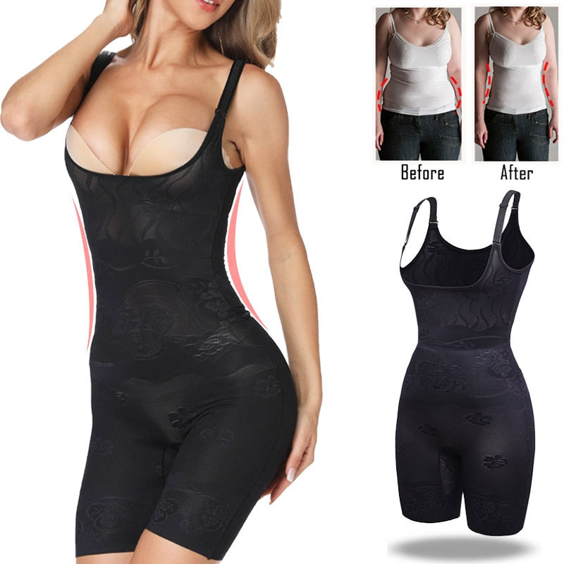 Full Body Shaper Tummy Slimming Shapewear Modeling Belt Waist Trainer Butt Lifter Woman Thigh Reducer Panties Pulling Up Corset - 31205 Find Epic Store