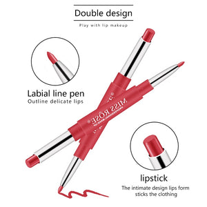 20 Color Waterproof and Long-Lasting Double-ended Lipstick Lip Liner - 200001142 Find Epic Store