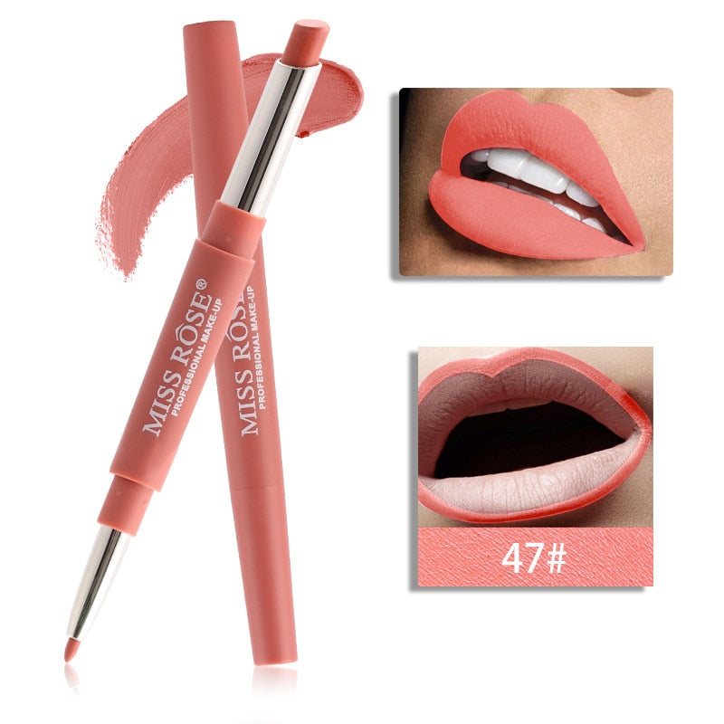 20 Color Matte Lipstick Lip Liner 2 In 1 Brand Makeup Lipstick - 200001142 47 / United States Find Epic Store