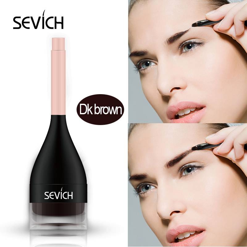 Sevich Waterproof Natural 3D Eyebrow Extensions Gel Dark Brown Black Fiber Eye Brow Enhancers Makeup Cosmetics - 200001132 Dark Brown / United States Find Epic Store