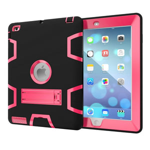 Case For Apple iPad 2 iPad 3 iPad 4 Cover High Impact Resistant Hybrid Three Layer Heavy Duty Armor Defender Full Body Protector - 200001091 Black and Rose / United States Find Epic Store
