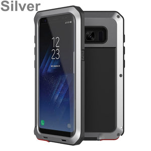 Armor Metal Full Protection Case for Samsung Galaxy S10/S9/S8 Plus/S10e/S5/Note 10 - Edge Shockproof Cover - 380230 For Galaxy Note 9 / Silver Find Epic Store
