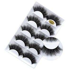 New 5 Pairs of 3D Natural Long Lasting Thick Eyelash Extension - 200001197 G802 / United States Find Epic Store