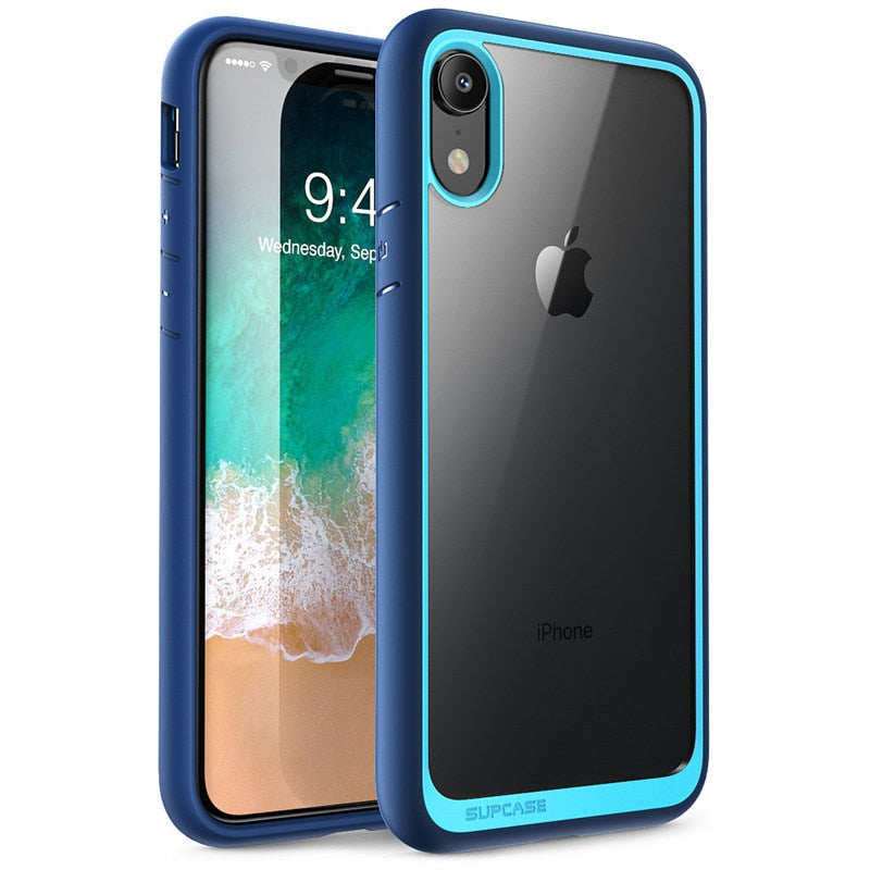 For iPhone XR Case Cover 6.1 inch UB Style Premium Hybrid Protective Slim Clear Phone Case For iphone Xr 2018 - 380230 PC + TPU / Blue / United States Find Epic Store