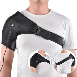 Heated Shoulder Wrap Adjustable Neoprene Heating Pad Shoulder Support Brace Hot Therapy for Shoulder Dislocation Rehabilitation - 200001427 Find Epic Store