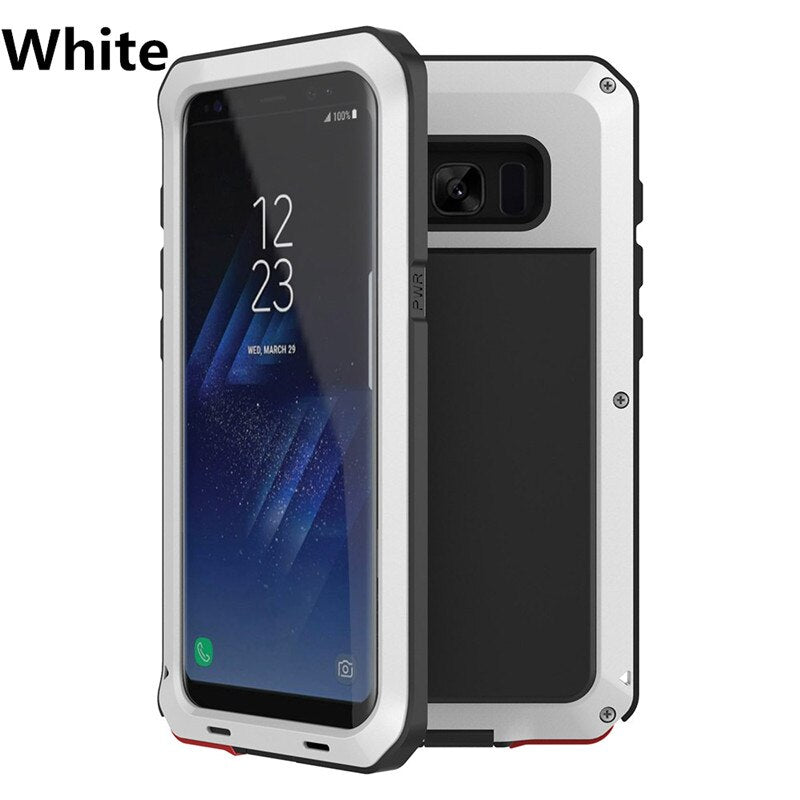 Armor Metal Full Protection Case for Samsung Galaxy S10/S9/S8 Plus/S10e/S5/Note 10 - Edge Shockproof Cover - 380230 For Galaxy Note 9 / White Find Epic Store