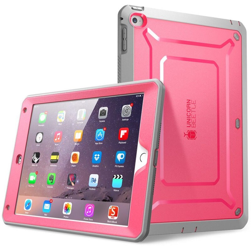 iPad Air 2 Case Pro Full-body Rugged Dual-Layer Hybrid Protective Cover with Built-in Screen Protector - 200001091 Pink / United States Find Epic Store