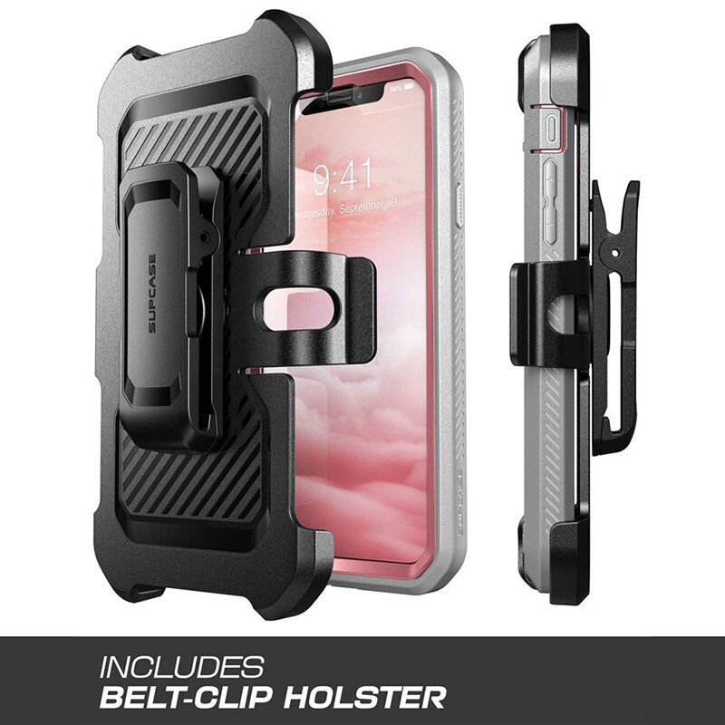 For iPhone X XS Case UB Pro Series Full-Body Rugged Holster Clip Case with Built-in Screen Protector For iphone X Xs - 380230 Find Epic Store