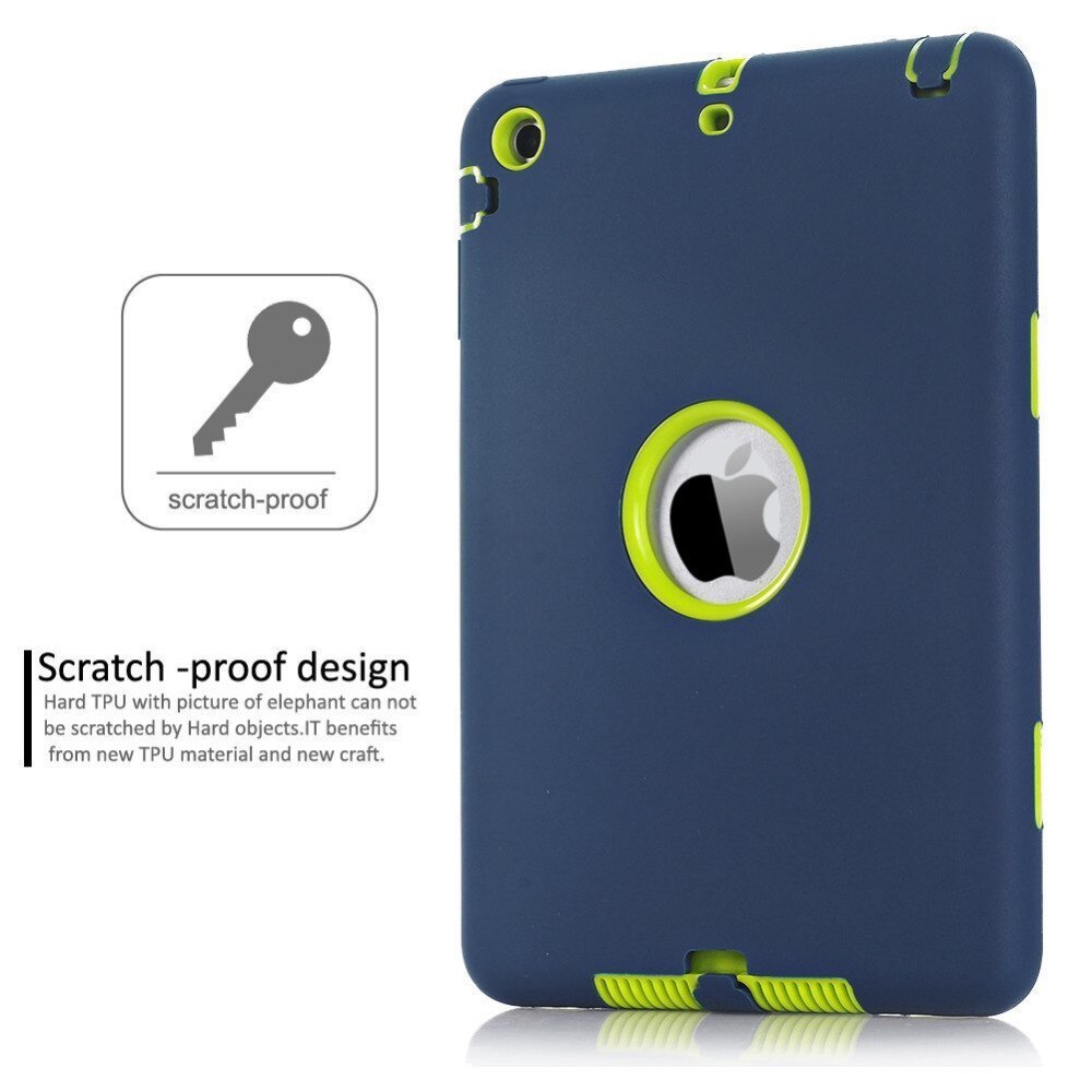 For iPad mini 1/2/3 Retina Kids Baby Safe Armor Shockproof Heavy Duty Silicone Hard Case Cover Screen Protector Film+Stylus Pen - 200001091 Find Epic Store