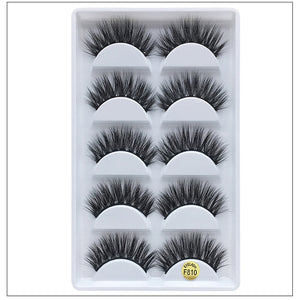 5 Pairs of 3D Mink False Eyelashes - 200001197 Find Epic Store