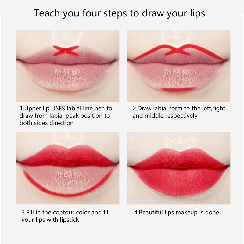 20 Color Matte Lipstick Lip Liner 2 In 1 Brand Makeup Lipstick - 200001142 Find Epic Store