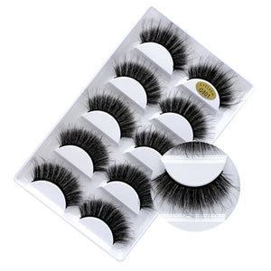 New 5 Pairs of 3D Natural Long Lasting Thick Eyelash Extension - 200001197 G801 / United States Find Epic Store