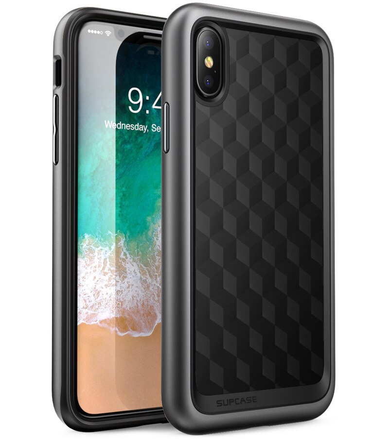 For iphone X XS Case SUPCASE UB Style Premium Hybrid Protective TPU Bumper + PC Clear Back Cover Case For iphone X Xs 5.8 inch - 380230 PC + TPU / Metallic Gray / United States Find Epic Store