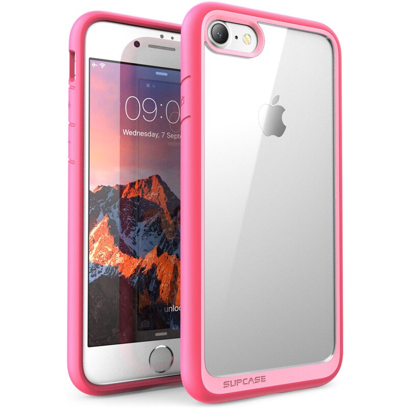 For iPhone 7 Case For iPhone SE 2020 Case 4.7" UB Style Premium Hybrid Protective TPU Bumper + PC Clear Case Back Cover - 380230 PC + TPU / Pink / United States Find Epic Store