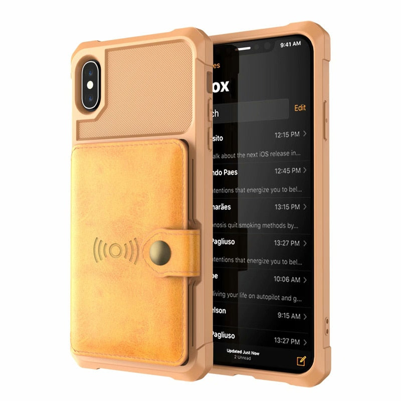 Luxury PU Leather Wallet for iPhone 7/7 Plus/8/8 Plus/X/XR/XS/XS Max/11/11 Pro/11 Pro Max/12/12 Pro/12 Mini/12 Pro Max - 380230 For iPhone X / Brown / United States Find Epic Store