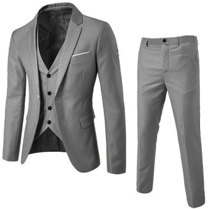 3-Pieces Jacket Vest & Pants Suit - 200001823 As Photo Show 1 / S / United States Find Epic Store
