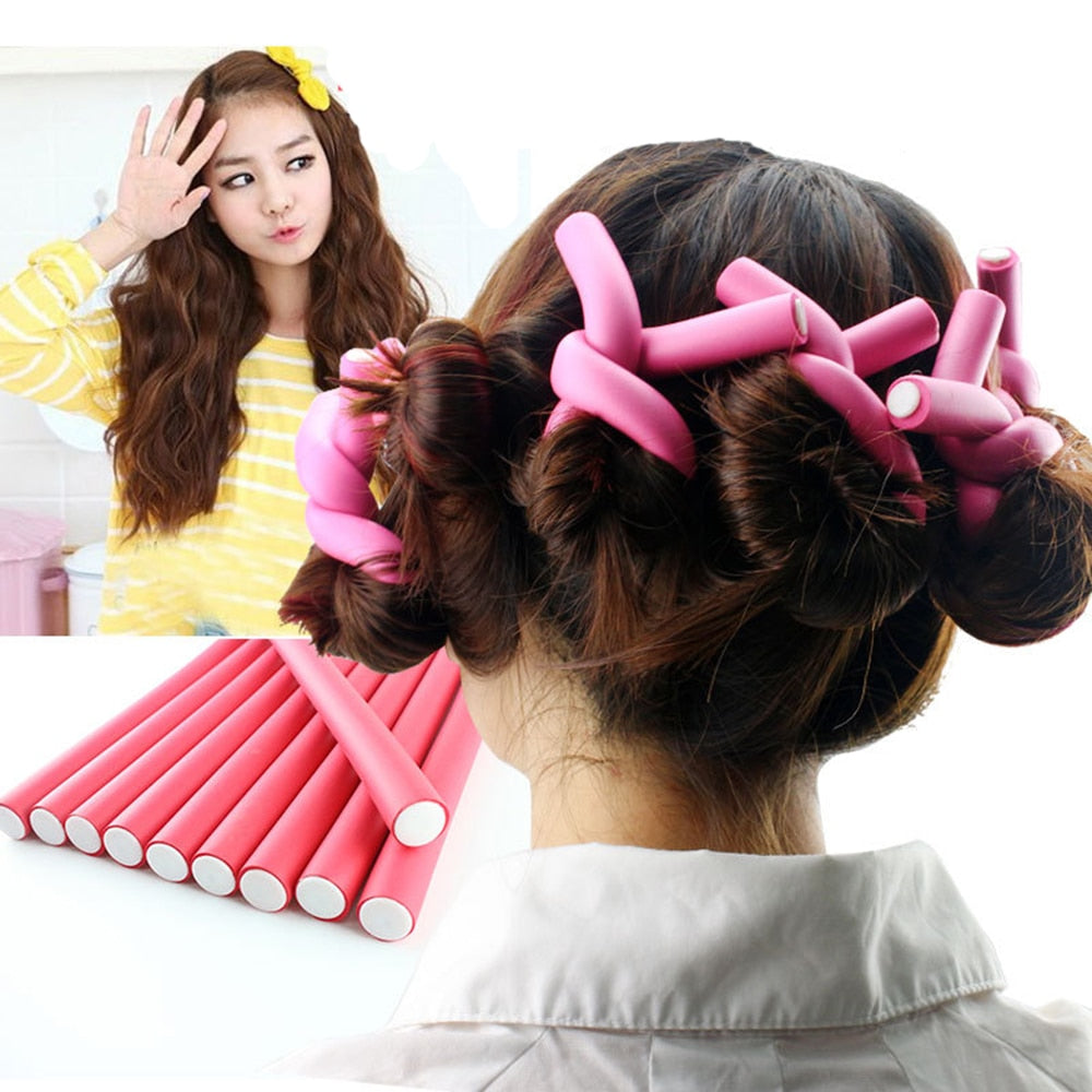 30 Pieces Soft Foam Bendy Hair Roller Curler Plastic Easy Hair Curling DIY Styling Hair Sticks Tool - 200003593 Find Epic Store