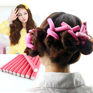 30 Pieces Soft Foam Bendy Hair Roller Curler Plastic Easy Hair Curling DIY Styling Hair Sticks Tool - 200003593 Find Epic Store