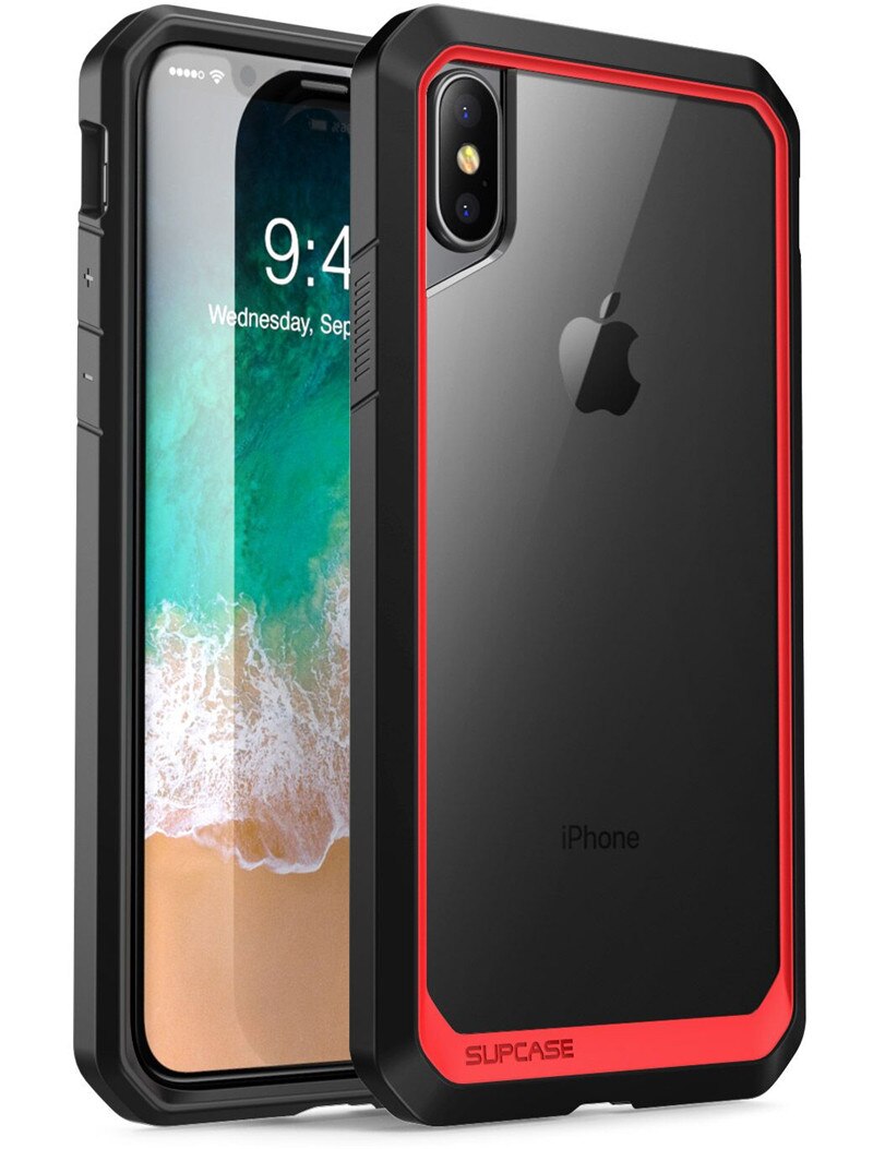 For iPhone X XS 5.8 inch Cover Unicorn Beetle UB Series Premium Hybrid Protective Clear Case For iPhone X Xs - 380230 PC + TPU / Red / United States Find Epic Store