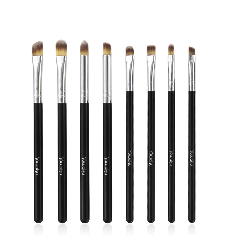 8pcs Fashion Style Black Eye Shadow Makeup Brush Set Pro Eye Makeup Brush Set Concealer Blending Makeup Brushes Kits - 200001189 Black / United States Find Epic Store