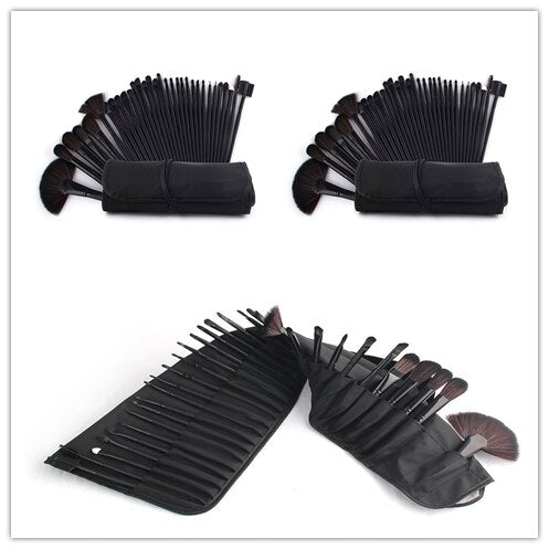 3 x 32pcs Makeup Brushes Sets Cosmetic Tool Powder Eyebrow Foundation Highlighter Brush Wholesale Dropshippin pincel maquiagem - 200001189 black / United States Find Epic Store