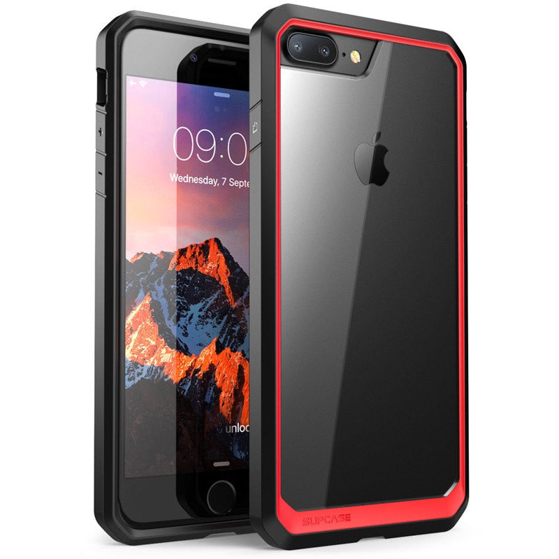 For iPhone 7 Plus Case UB Series Premium Hybrid Protective Clear Case TPU Bumper + PC Back Cover For iPhone 7 Plus - 380230 PC + TPU / Red / United States Find Epic Store