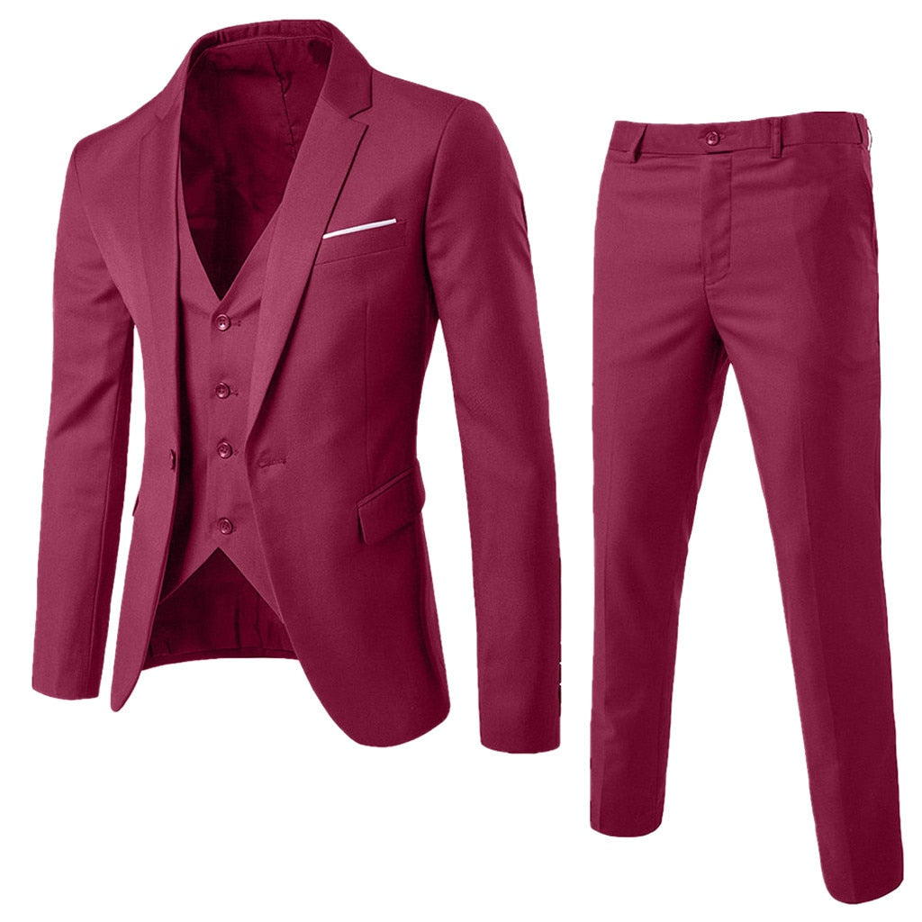 3-Pieces Jacket Vest & Pants Suit - 200001823 As Photo Show 3 / S / United States Find Epic Store