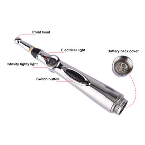 Electric Acupuncture Magnet Therapy Pen Acupuncture Pen 5 Massage Heads Body Massage Meridian Energy Pen Pain Relief 9 Gears - 200367162 Find Epic Store