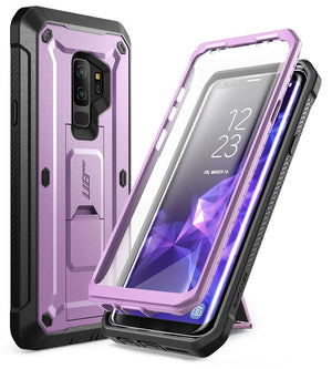 For Samsung Galaxy S9 Plus Unicorn Beetle UB Pro Shockproof Rugged Case Cover with Built-in Screen Protector & Kickstand - 380230 TPU Polycarbonate / Purple / United States Find Epic Store