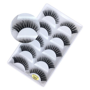 New 5 Pairs of 3D Natural Long Lasting Thick Eyelash Extension - 200001197 G806 / United States Find Epic Store
