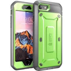 For iPhone 8 Case 4.7 inch UB Pro Series Full-Body Rugged Holster Protective Case Cover with Built-in Screen Protector - 380230 PC + TPU / Green / United States Find Epic Store