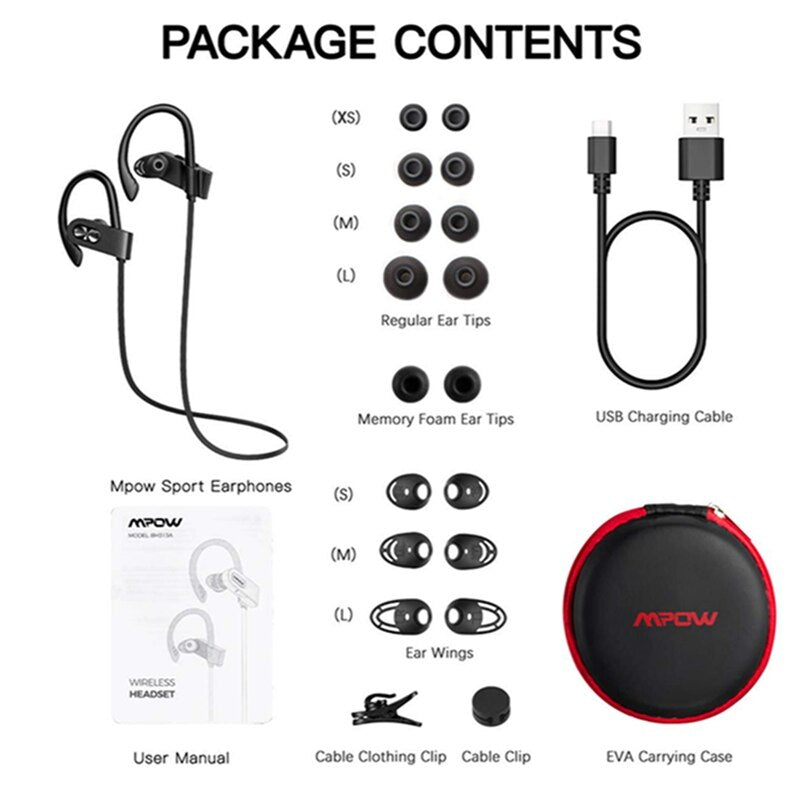 Flame2 Bluetooth Headphones with 13-Hr Playtime Bluetooth 5.0 Wireless Earbuds IPX7 Waterproof Sport Earphones for Xiaomi - 63705 Find Epic Store