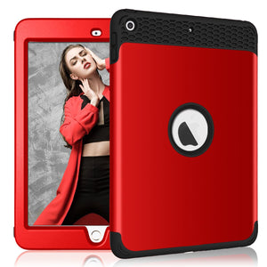 For iPad 9.7" 2017/2018 Case, Heavy Duty Shockproof High Impact Resistant Rugged Hybrid Three Layer Full Body Protective Cover - 200001091 Red Black / United States Find Epic Store