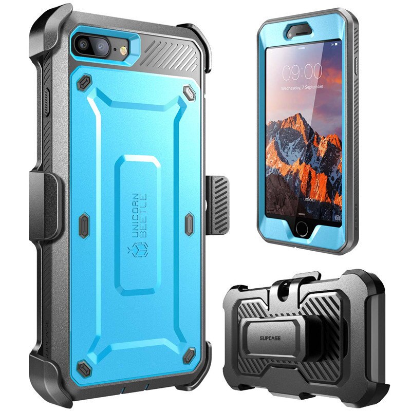 iPhone 5/5s/SE/SE 2020/6/6s/6 Plus/7/7 Plus/8/8 Plus/X/XS - Full-Body Rugged Case with Built-in Screen Protector - 380230 Find Epic Store
