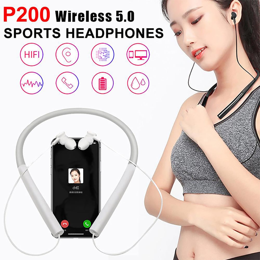 In-ear Bluetooth 5.0 Sport Wireless Headphones Binaural HiFi Stereo Sound Earphones NEW Magnetic Neck-mounted Headset for Xiaomi - 63705 Find Epic Store