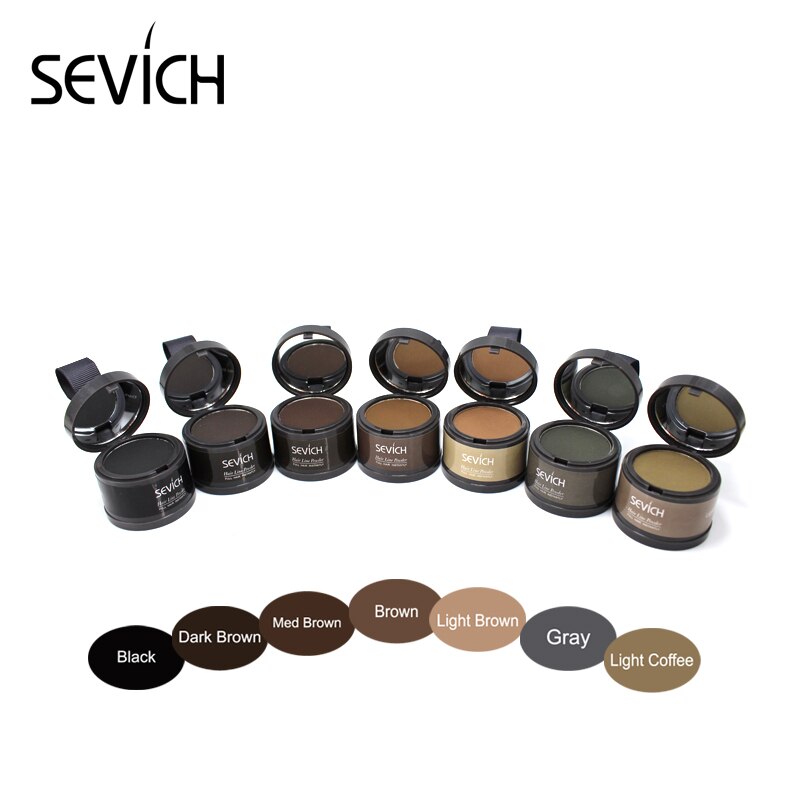 Sevich Makeup Hair Line Shadow Powder Eyebrow Powder Extract Easy to Wear Make Up neat symmetry hairline with Mirror Puff Fibers - 200001174 Find Epic Store